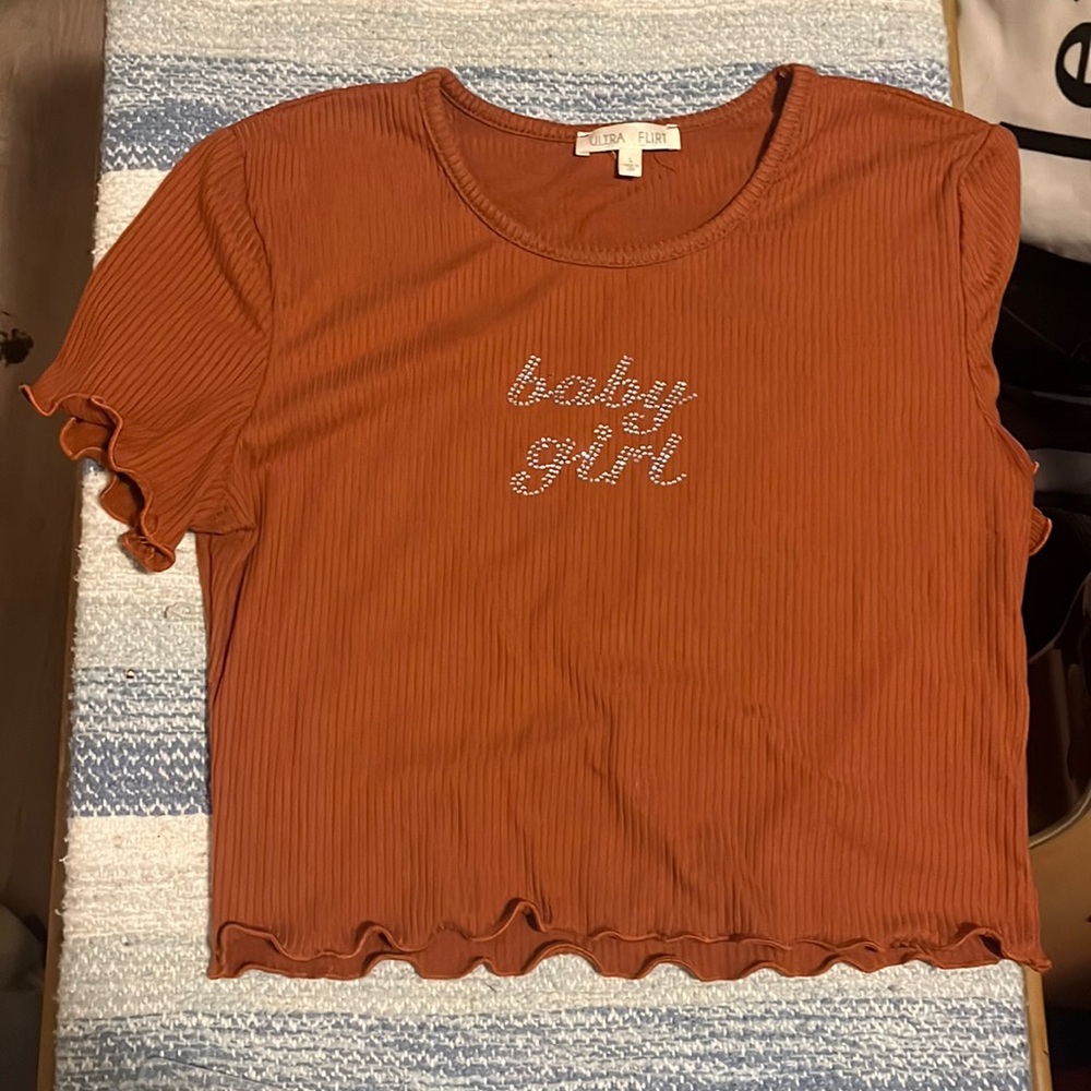 Baby girl crop t